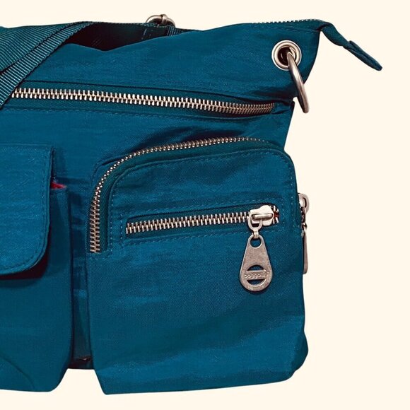 Baggallini Modern Everywhere Slim Crossbody in Turquoise Blue - Picture 3 of 9